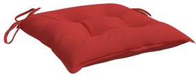 Almofadões de cadeira 4 pcs 40x40x7 cm tecido oxford vermelho