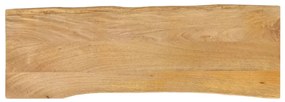 vidaXL Tampo de mesa c/ borda viva 140x40x3,8 cm mangueira maciça