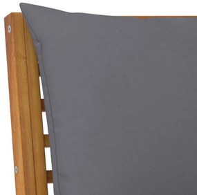 5 pcs conjunto lounge de jardim c/ almofadões acácia maciça