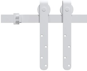 Mini kit para armário deslizante aço carbono 152 cm branco