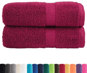 Toalhas de bidé premium SOLUND 2 pcs 30x50 cm 600 gsm bordô
