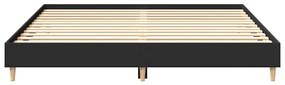 Estrutura de cama sem colchão 160x200 cm preto