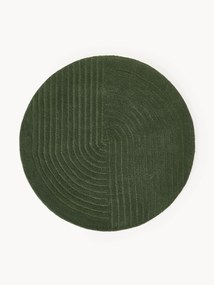 Tapete redondo em lã artesanal Mason