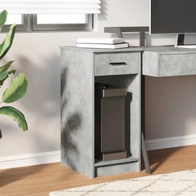 Suporte torre computador com gaveta 35x45x77cm cinzento cimento