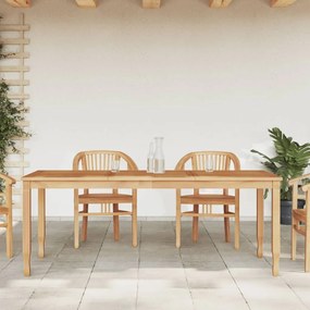 362624 vidaXL Mesa de jantar p/ jardim 200x90x75 cm madeira de teca maciça
