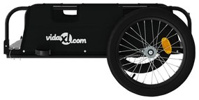 Reboque de bicicleta tecido oxford/ferro preto