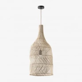 Lâmpada De Teto Embid Natural - Preto & ↑75 Cm Embid - Sklum