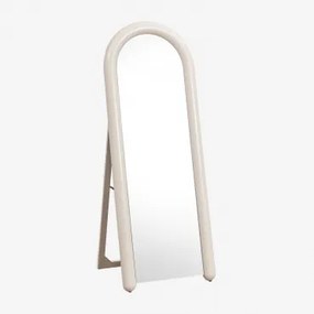 Espelho De Chão Em Mdf Nurevi 60x160 Cm Tapioca Bege - Sklum