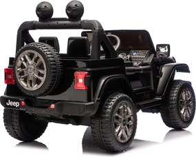 JIPE elétrico para Crianças Jeep Wrangler Rubicon LIFT  24V 4x4, Rodas de espuma EVA Preto