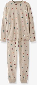 Pijama de Natal name it criança bege-areia