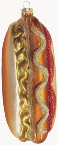 Ornamento de Natal pintado à mão Hot Dog
