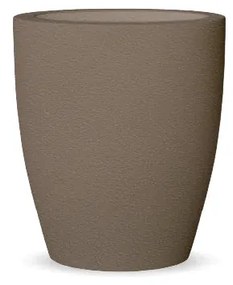 Vaso de flores colorido redondo Polietileno CASA, JARDIM, RESTAURANTE, BAR VIOLETA 55 (ø55x60 cm) - Taupe