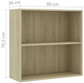 Estante 80x30x76,5 cm derivados de madeira carvalho sonoma