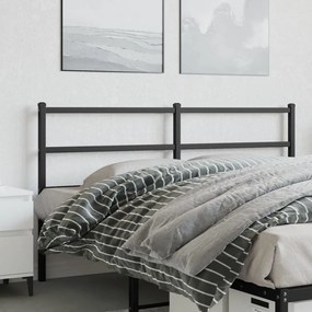 Cabeceira de cama 150 cm metal preto