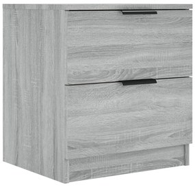Mesa de cabeceira 2 pcs derivados de madeira cinzento sonoma