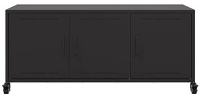Móvel de TV 100,5x39x43,5 cm aço preto
