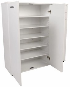 Sapateira "Elegance Duo" - 108 x 108 x 35 cm - Branco - Design Moderno