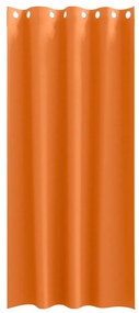 Cortinas 2 pcs Laranja Brilhante 225 x 140 cm Poliéster