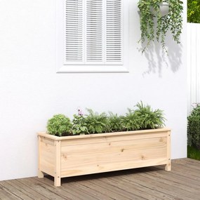 vidaXL Canteiro elevado de jardim 119,5x40x39 cm pinho maciço
