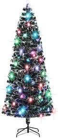 Árvore de Natal pré-iluminada c/ suporte 240 cm fibra ótica