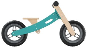 Bicicleta de equilíbrio p/ crianças 2 em 1 azul-claro