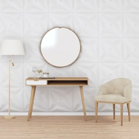 Painéis de parede 12 pcs 50x50 cm 3m² XPS estrela branco