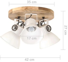 Candeeiro de teto industrial 25 W 42x27 cm E27 branco