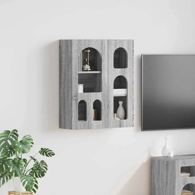 vidaXL Armário suspenso com prateleira Cinza Sonoma 59 x 20 x 71.5 cm