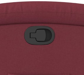 Poltrona reclinável elevatória tecido vermelho tinto