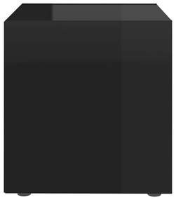 Móveis de TV 4 pcs derivados de madeira preto brilhante
