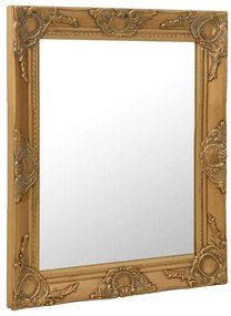 Espelho de parede estilo barroco 50x60 cm dourado