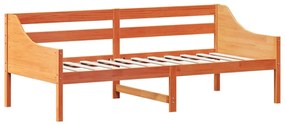 Sofá-cama sem colchão 90x200 cm pinho maciço castanho-mel