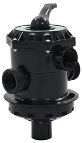 vidaXL Válvula multiportas para filtro de areia ABS 38 mm 6-vias
