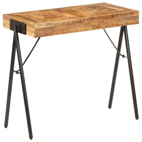 vidaXL Mesa consola madeira de mangueira maciça 80x40x75 cm