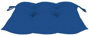 Cadeiras de jardim empiháveis c/ almofadões 8 pcs teca maciça
