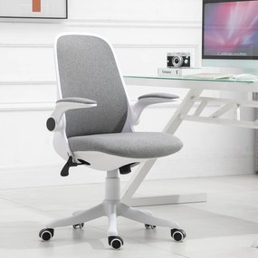Cadeira de escritório giratória Função de inclinação Carga 120 kg 62,5x60x90-98 cm Cinza