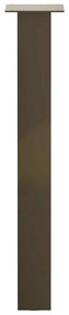 Pés de mesa de console 4 peças aço natural 72 cm aço