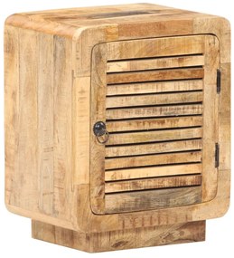 Mesa de cabeceira 40x30x50 cm madeira de mangueira áspera