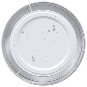 Luzes de Teto Embutidas Cinza Ø 38 cm Tecido E27