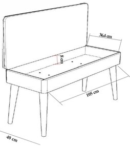Conjunto de Mobiliário de Entrada Filinta – Sonomo/Antracite – Sapatei