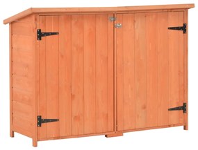 170650 vidaXL Abrigo de arrumação para jardim 120x50x91 cm madeira