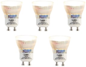 Conjunto de 5 Lâmpadas LED GU10 35mm 3.5W 180 lm 2700K