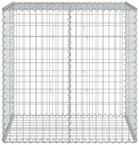 Cesto gabião com cobertura 100x50x100 cm ferro galvanizado