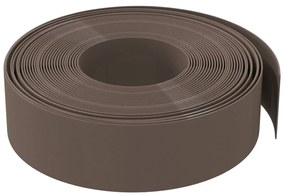 Bordas de jardim 4 pcs 10 m 15 cm polietileno castanho