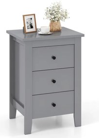 Mesa de cabeceira com gavetas e armazenamento moderno para móveis de quarto