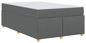 Estrutura de cama com colchão Cinzento escuro 120 x 200 cm