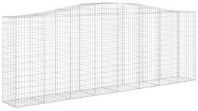 Cestos gabião arqueados 6pcs 400x50x140/160cm ferro galvanizado