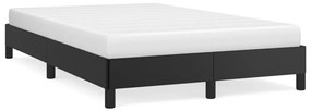 vidaXL Estrutura de cama sem castanho colchão 120x190cm couro do falso