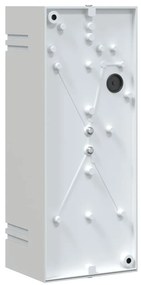 Candeeiros de parede p/ exterior 2 pcs aço inoxidável prateado