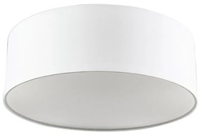 Candeeiro de tecto branco 30 cm com LED - Drum LED Moderno